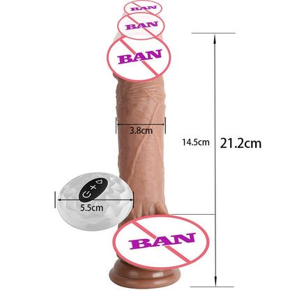 Akvorezista 7-Frekvenca Retirebla Svinga Dildo
