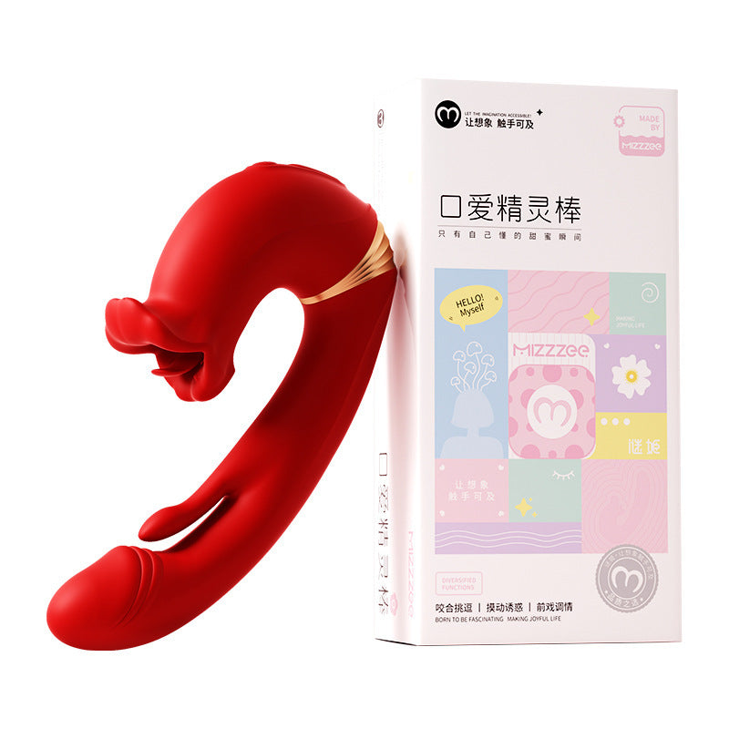 Vibrador de clítoris y punto G Rose Mucher Lip Biting &amp; Swing para mujeres