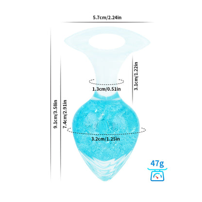 Love-shaped Crystal Wearable Butt Plug for Anal Sex