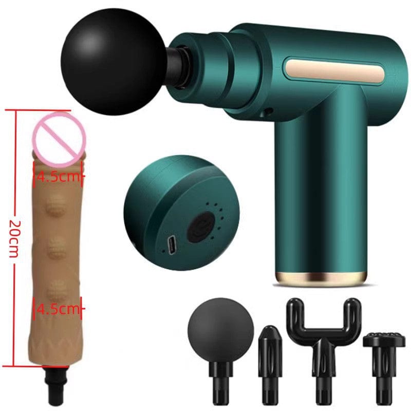 Pistola de masaje manual modificada, masaje de cabeza, masturbación femenina, pene, espalda, vibrador. 