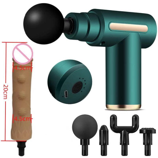 Pistola de masaje manual modificada, masaje de cabeza, masturbación femenina, pene, espalda, vibrador. 