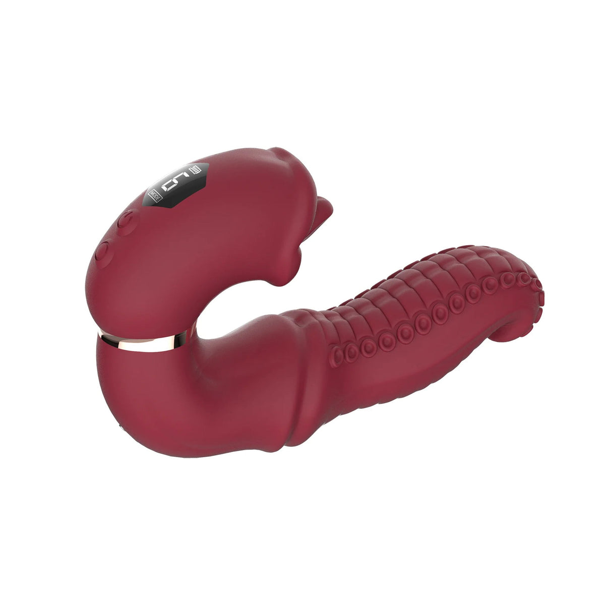 Vibrador para lamer el clítoris y el punto G con forma de pulpo