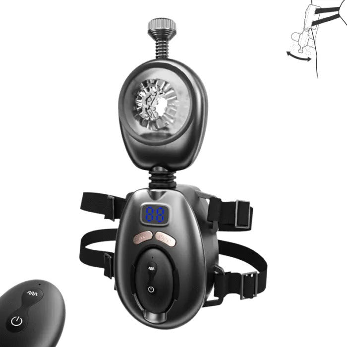 Masturbador masculino portátil Darth Vader con 9 vibraciones y control remoto