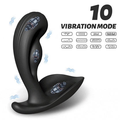 Yeain Prostate Massager 3 Motors 10 Vibrating Anus Testicles Stimulation