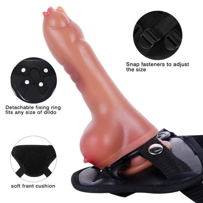 7.68-cola Dildo Mola Mana Dildo Kun Duoblaj Mamoj