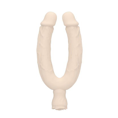 Consolador anal vibrador de doble punta con forma de rosa y 10 modos de vibración