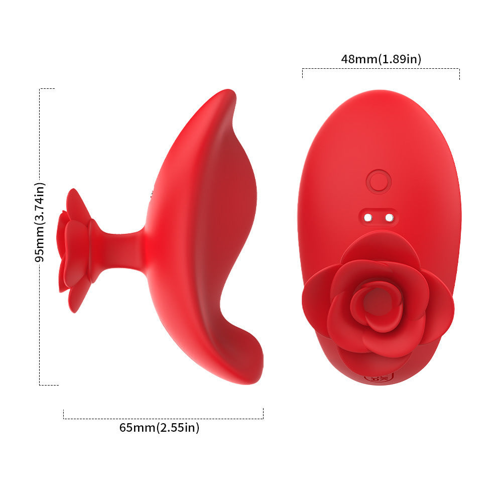 Mini vibradores de dedo Rose Bullet para estimulación del clítoris y pezones