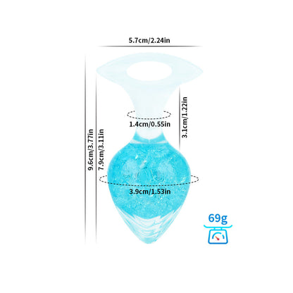Love-shaped Crystal Wearable Butt Plug for Anal Sex