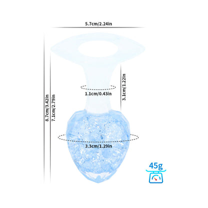 Diamond Crystal Rainbow Wearable Butt Plug Anal Sex Toy