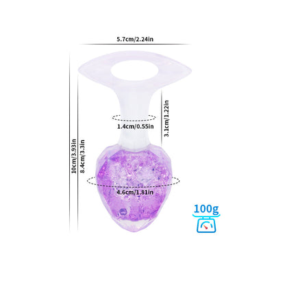 Diamond Crystal Rainbow Wearable Butt Plug Anal Sex Toy