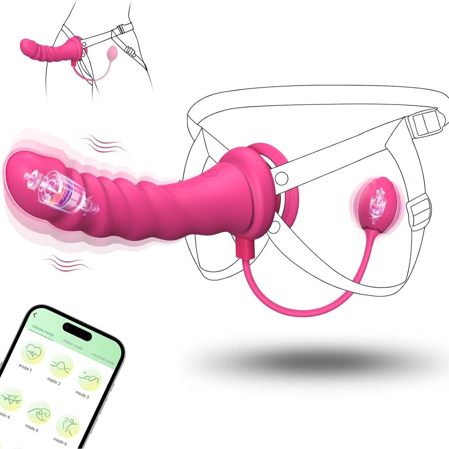 Lesbaninaj Silikonaj Vibriloj Duobla Kapa Dildo Masturba Vibrilo