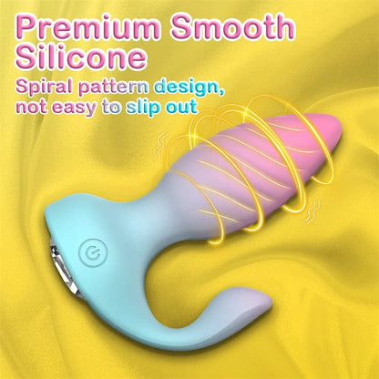 Diamond Anal Plug Wearable Vestibular Remote Control Anal Plug Vibrator