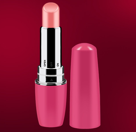Sex Toys Lipsticks Stick Vibrators Mini Vibrator Stick Vibrating Lipsticks Massage Tool Sex Toys Women Stimulator(Red)