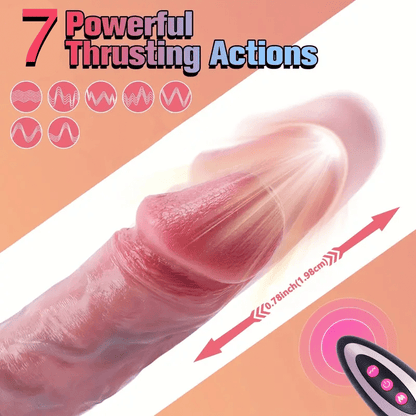 Consolador vibrador marrón realista de 9 pulgadas con control remoto
