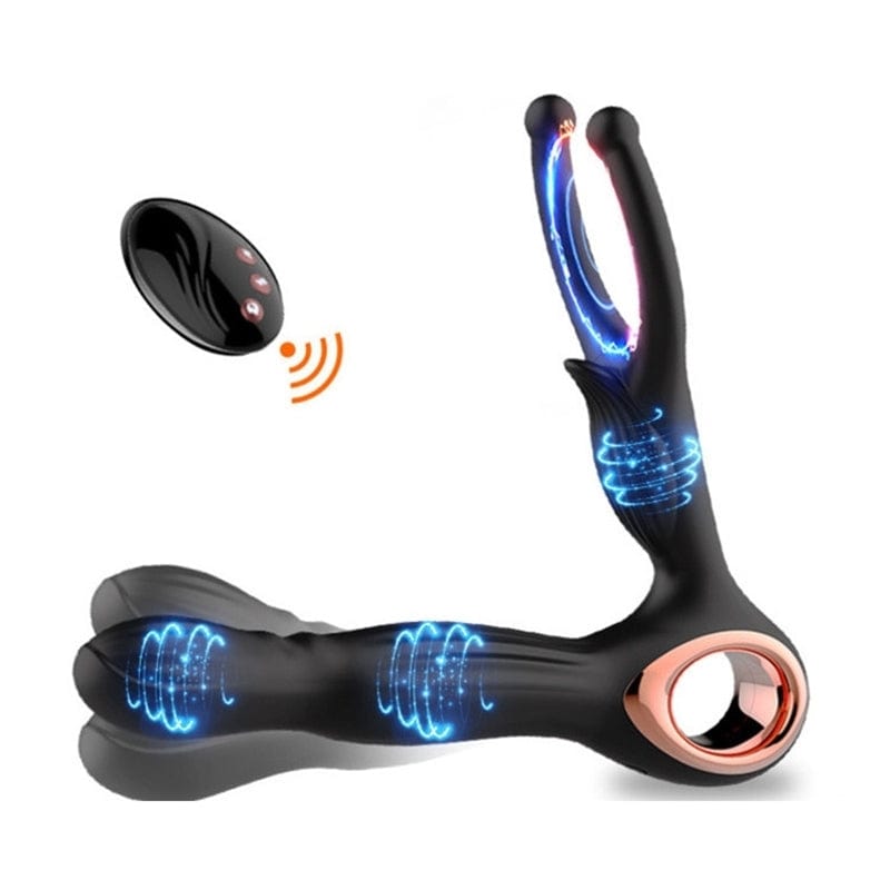 Masajeador vibrador anal giratorio, masturbador masculino, tapón anal, vibradores 