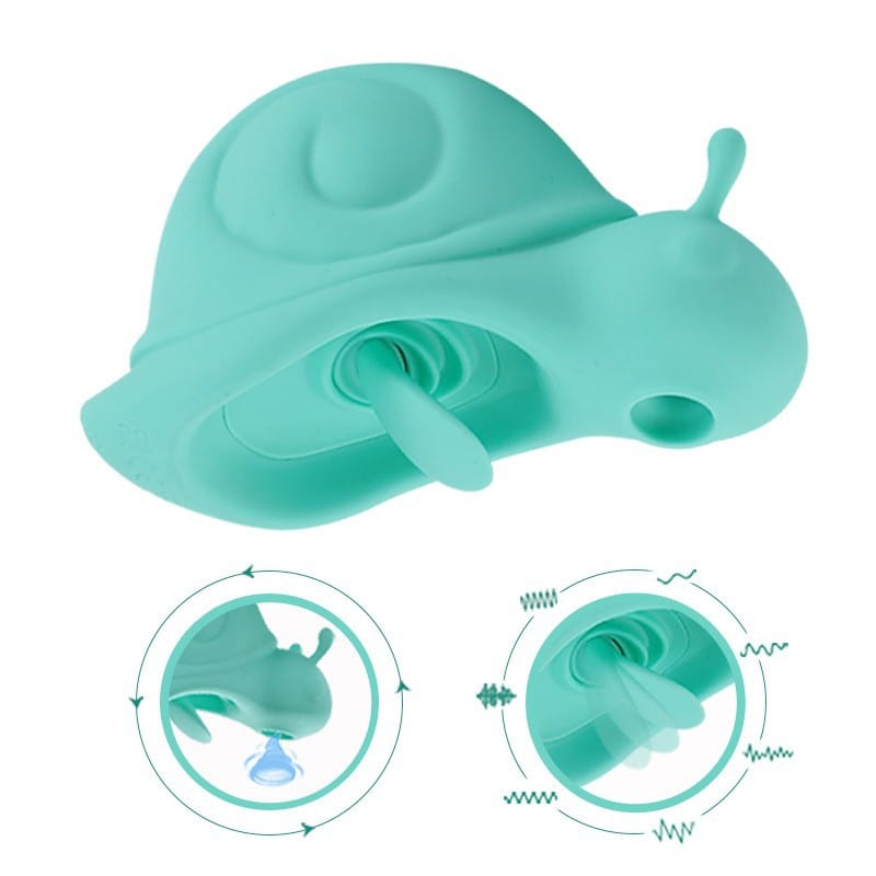 Masturbador femenino con forma de caracol que chupa huevos y lame la lengua, vibración, tres en uno 