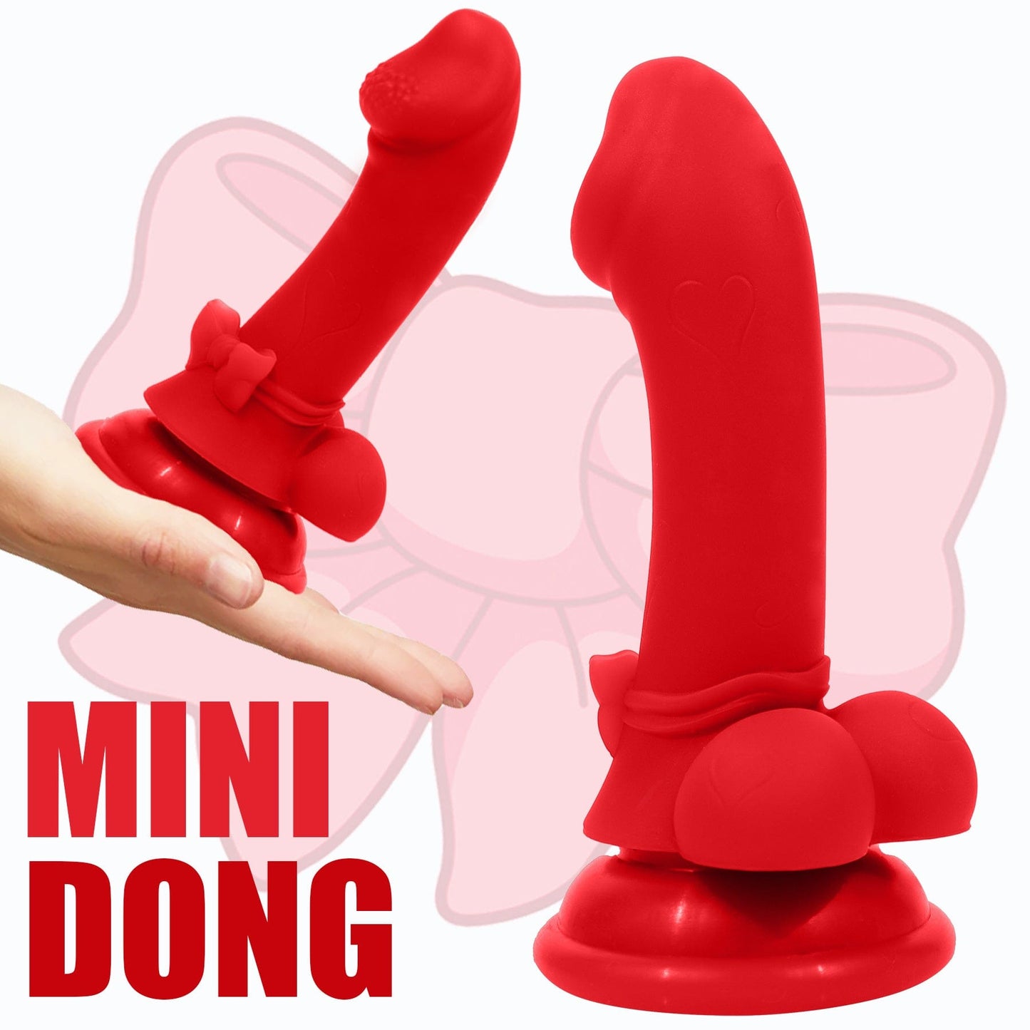 AIMITEX Mini consolador con lazo, masturbador femenino