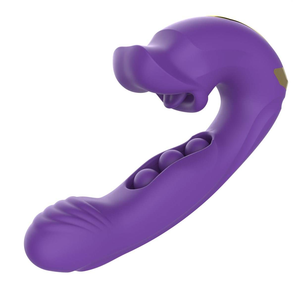 Vibrador de punto G con bola rodante para morder el clítoris Rose Muncher