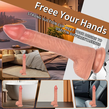 Pene vibrador potente y de simulación perfecta