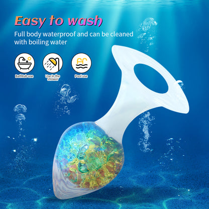 Love-shaped Crystal Wearable Butt Plug for Anal Sex