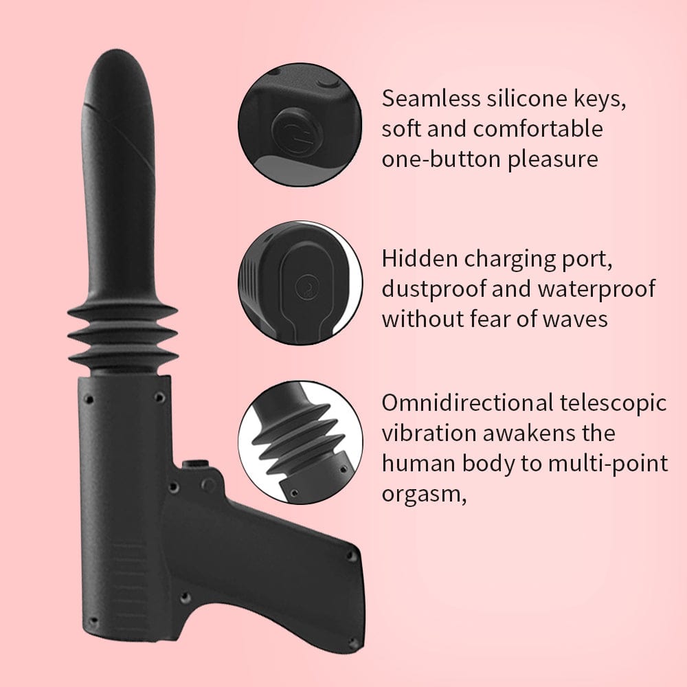 Vibrador telescópico para mujer, juguete para hombre, punto G, anal, vagina 