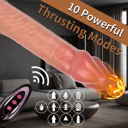 Pene vibrador potente y de simulación perfecta