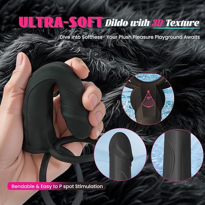 Rimena Dildo Kun Vibranta Penisringo Por Paro