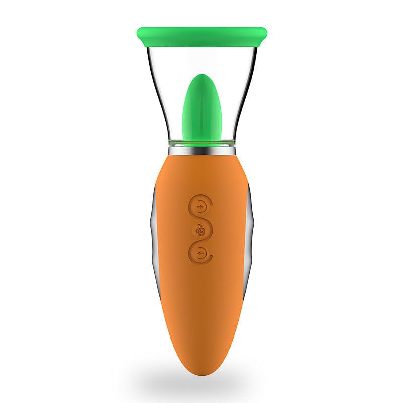 Vibrador de zanahoria, masturbador femenino, vibración AV, calentamiento automático, succión, lamedor de lengua, enchufable 