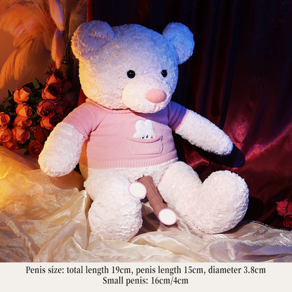 Máquina sexual de peluche tipo osito de peluche con control de aplicación