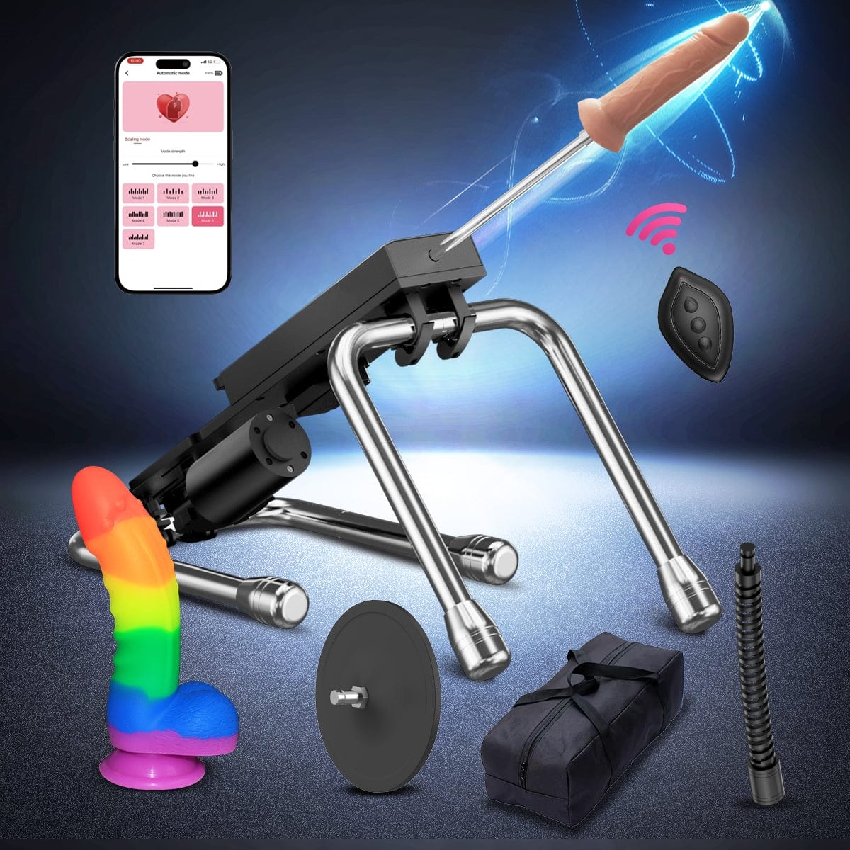 SHEYAY - Máquina sexual electrónica para perros y mujeres con múltiples accesorios