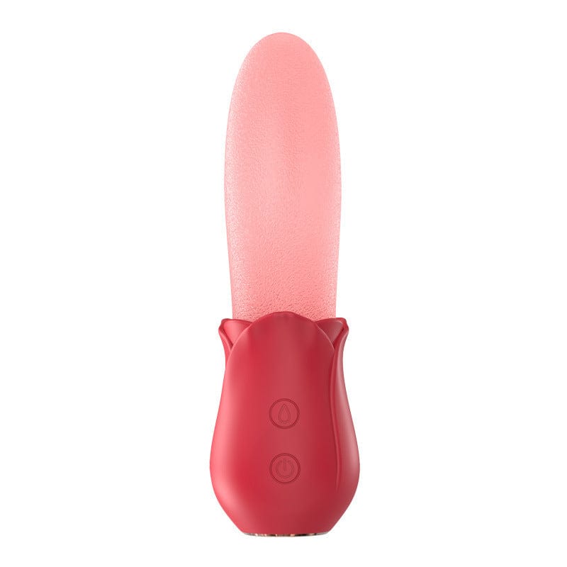 Rosa mejorada - Vibrador para lamer la lengua con 20 frecuencias 