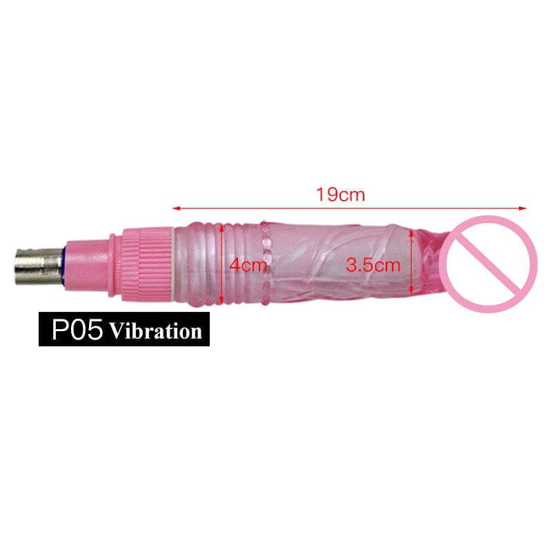 Masturbador femenino con varilla de extensión y accesorios para pene. 