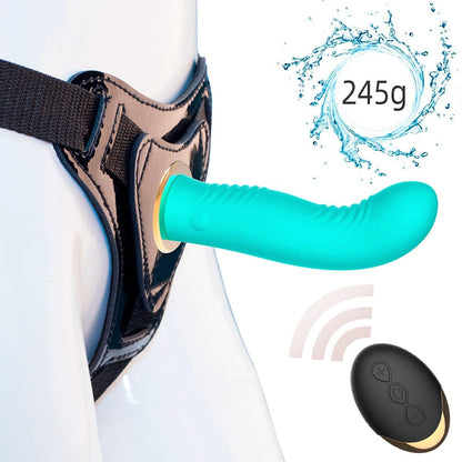 Vibrador con correa y control remoto inalámbrico para parejas