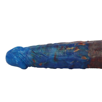 Consolador anal de silicona líquida de doble punta y colorido