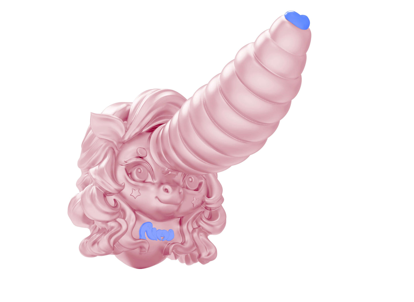 Masturbador anal con forma de pene de silicona de unicornio de AIMITEX