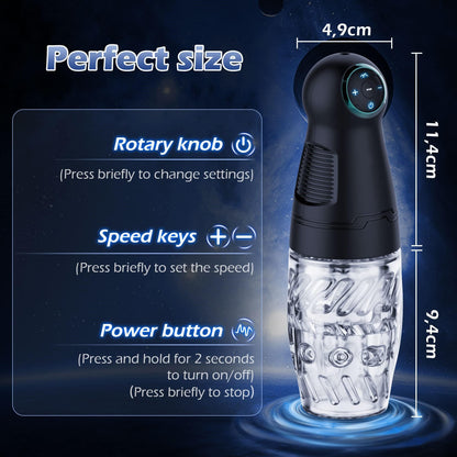 Gawk Gawk 300 Male Masturbator Male Masturbators Cup With 4 Rotation & 3 Speed Modes