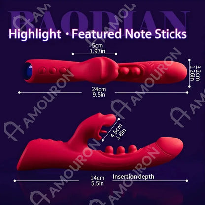 Rose Muncher Biting Mouth Wearable G Spot Vibrator