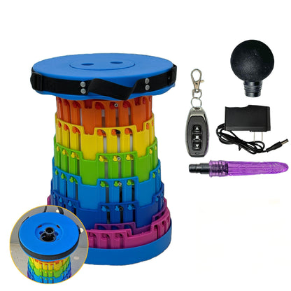 Consolador sexual TOYHEERG Rainbow Telescopic Chair para estimulación al aire libre