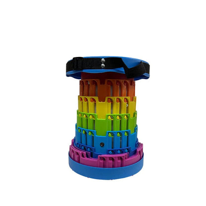 Consolador sexual TOYHEERG Rainbow Telescopic Chair para estimulación al aire libre