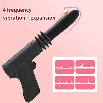 Vibrador telescópico para mujer, juguete para hombre, punto G, anal, vagina 