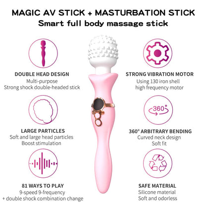 Female Vibrating Massage Magic Wand Masturbation Vibrator