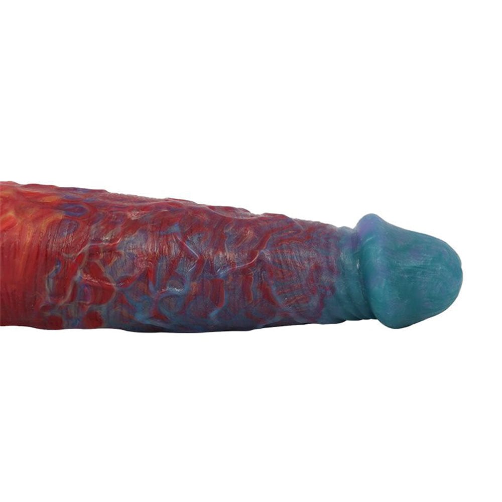 Consolador anal de silicona líquida de doble punta y colorido
