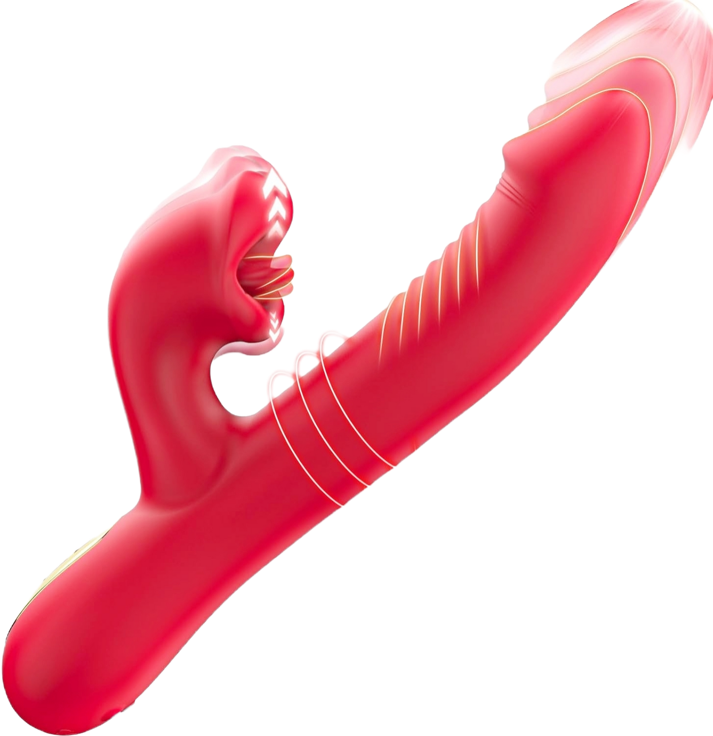 Plibonigita Rose Muncher 5 en 1 Puŝanta Klitora G-Punkta Vibrilo