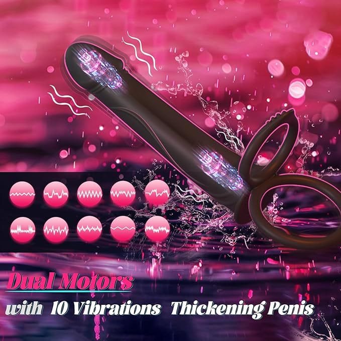 Rimena Dildo Kun Vibranta Penisringo Por Paro