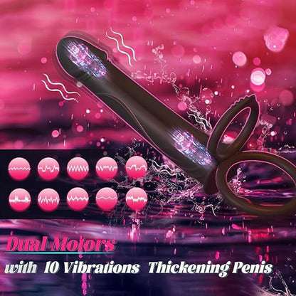 Rimena Dildo Kun Vibranta Penisringo Por Paro