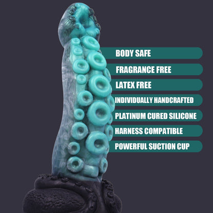 Masturbador extraterrestre masculino y femenino con tentáculos de pulpo de colores