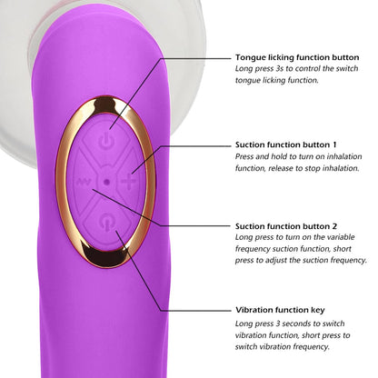 Female Clitoral Sucking Tongue Vibrator