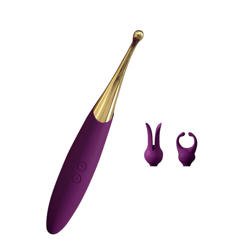 Varita vibratoria multifuncional con cabezal intercambiable de 10 velocidades 